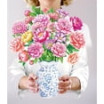 thumbnail image 1 of 12 Inch Pop Up Flowers Mother's Day Card Stunning 3D Peony Bouquet Popup Birthday Card for Mom Grandma Daughter Sister Aunt Handmade Floral Gift, 1 of 8
