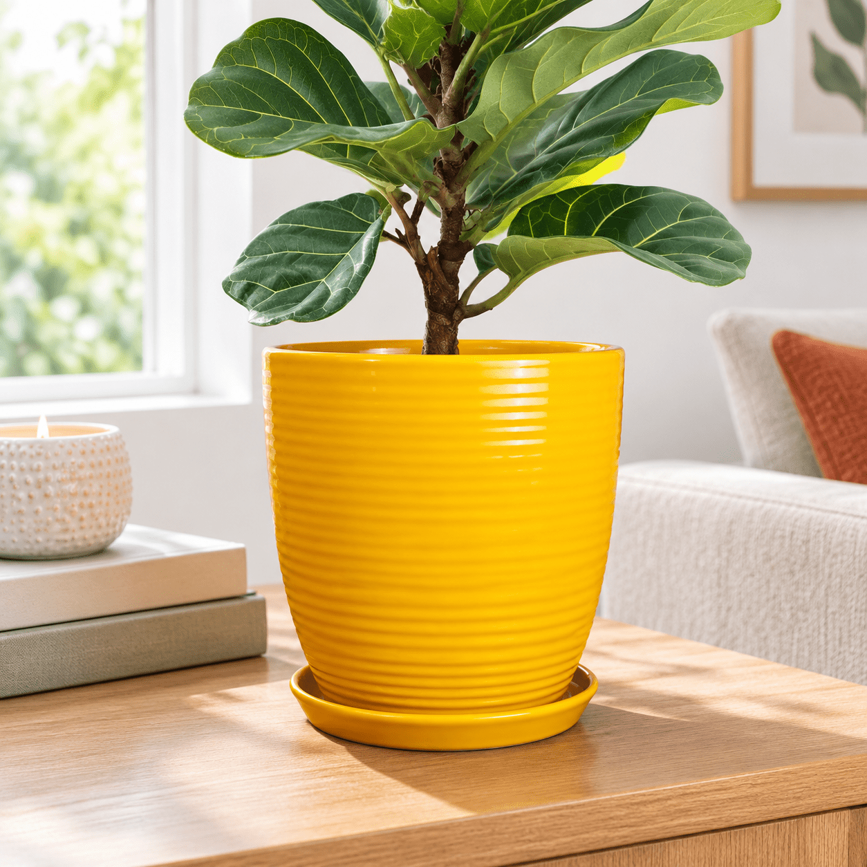 12 Inch Pots For - Ceramic Planter Indoor Large Plant Pot With ...