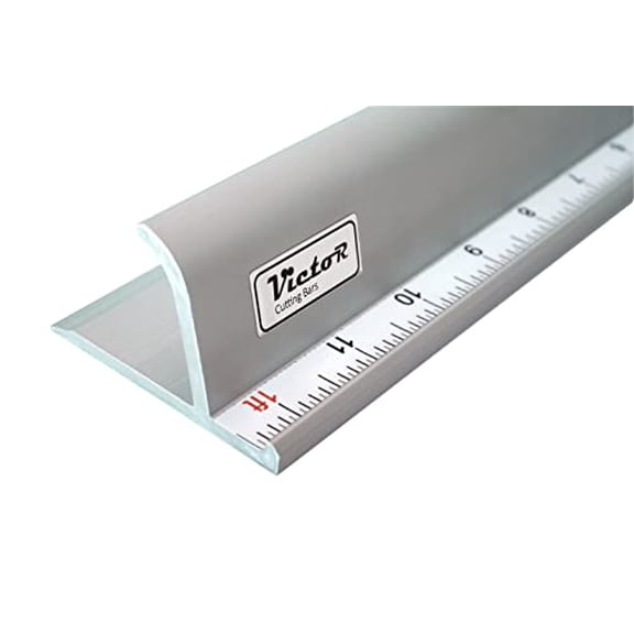 12-Inch Professional Aluminum Safety Ruler with Finger Guard Edge and Non-Slip Base - Ideal for Precision Cutting and Craft Projects - Durable Cutting Ruler for Safe Use