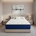 thumbnail image 1 of 12 Inch Queen Full King Hybrid Mattress, Ventilated Memory Foam & Independent Springs, Flame Retardant, Motion Isolation, Breathable Comfort Mattress for Bedroom, 1 of 6