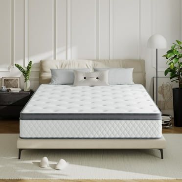 12 Inch Queen Size Mattress Hybrid Memory Foam Pocket Spring Mattress in A Box CertiPUR-US Certified