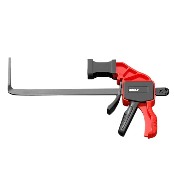 12 Inch Quick-Release Bar Clamps for Woodworking, One-Handed Trigger Clamp Set with Clamp Connector, Powerful Holding for Gluing, Framing, Diy Projects, 2-Pack