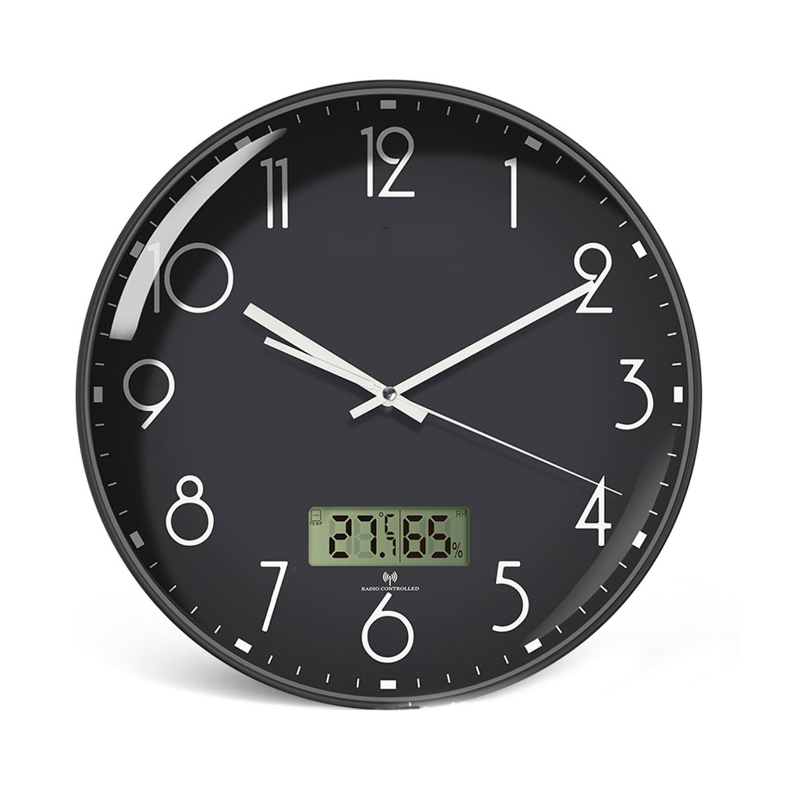 12 Inch Quiet Sweep NonTicking Modern Wall Clock Quartz Movement