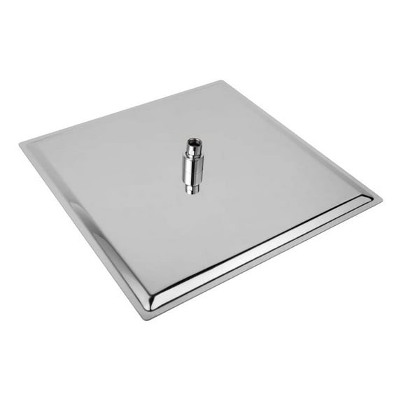 12 Inch Rainfall Shower Head Solid Square Ultra Thin 304 Stainless Steel Polish Chrome 12 Inch Rain Shower Head,Waterfall Full Body Coverage with Silicone Nozzle