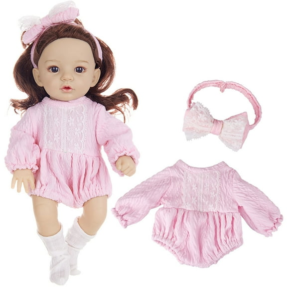 12 Inch Realistic Baby Doll, Soft Elastomer Doll For Kids 3+, Lifelike Features, Pretend Play Toy, Perfect Gift For Children, Includes Outfit Accessories