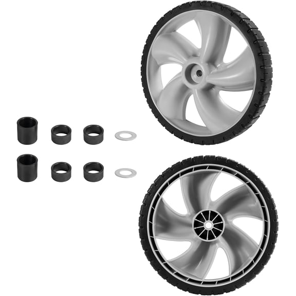 12 Inch Rear Wheel Replacement Arnold 490-324-0002 Lawn Mower Rear Wheels 12x1.75" Plastic Wheel Compatible with Craftman Push Mower Walk Behind Mowers Wagon Wheel 2 Pack