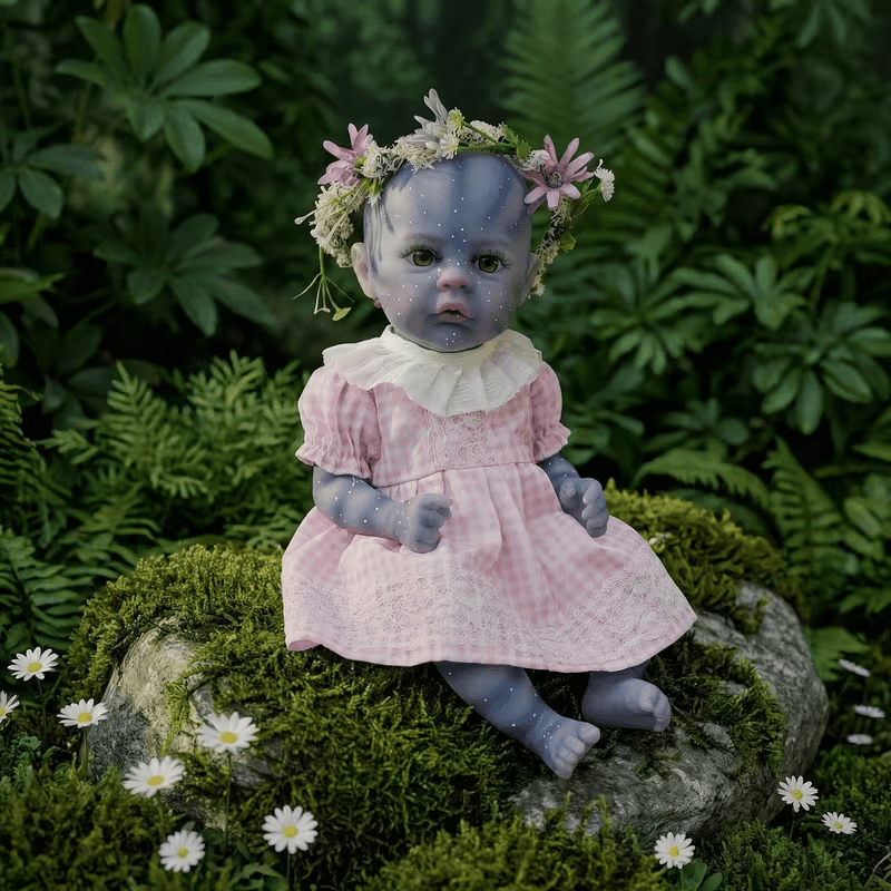 12-Inch Reborn Baby Dolls, 3D Hand-Painted Realistic Newborn Baby Doll, Soft Vinyl, Fantasy Collectible Toy for Kids, Birthday Gift