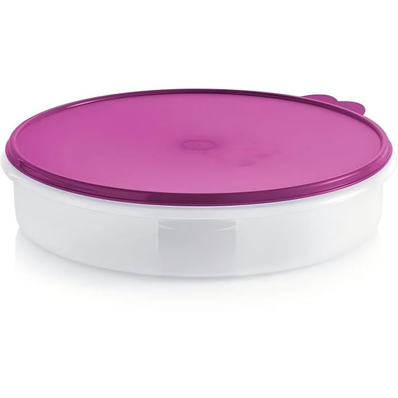 12 Inch Round Food Container with Airtight Seal - Pie Carrier, Cake Storage, Freezer Safe - 4 Liter Capacity - Perfect for Baking & Leftovers