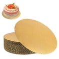 thumbnail image 1 of 12 Inch Round Gold Cake Boards, 25-Pack Disposable Cardboard Rounds for Cake Decorating and Dessert Table Bases, 1 of 5