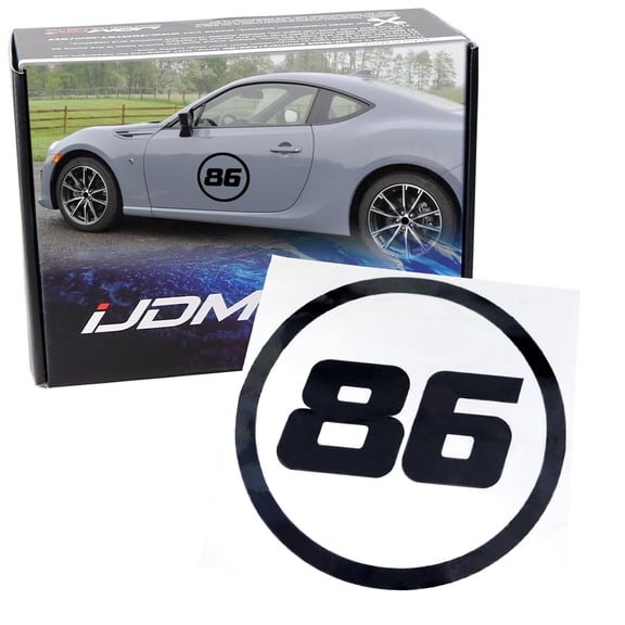 12-Inch Round Iconic 86 Racing Car Roundel Vinyl Decals For Toyota 86 Scion FR-S, For Subaru BRZ