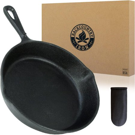 12 Inch Round Large Pre-Seasoned Cast Iron Skillet
