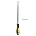 thumbnail image 1 of 12-Inch Round Mill Steel File Rasp With Handle For Metal Shaping And Sharpening, 1 of 6