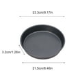 thumbnail image 1 of 12-Inch Round Shallow Carbon Steel Pizza Pan with Non-Stick Coating for Baking Cakes and Small Pizzas, 1 of 1