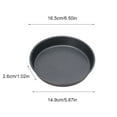 thumbnail image 1 of 12-Inch Round Shallow Carbon Steel Pizza Pan with Non-Stick Coating for Baking Cakes and Small Pizzas, 1 of 1