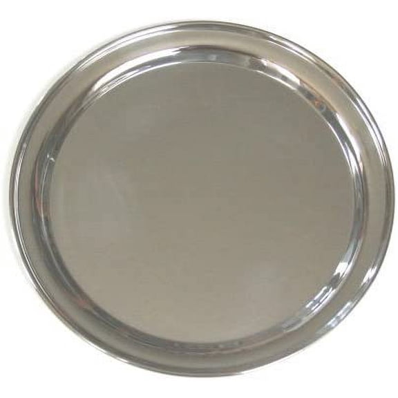 12 Inch Round Stainless Steel Serving Tray