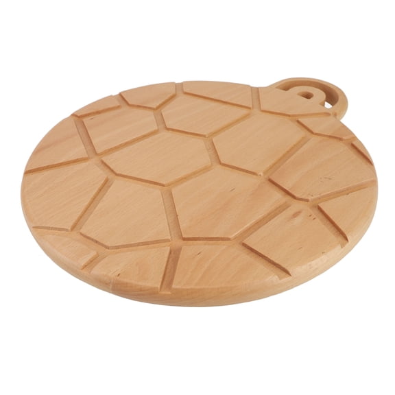 12 Inch Round Wood Serving Tray Decorative Beech Wood Food Charger Board for Coffee Table Ottoman Living Room Kitchen Counter, 12" / 30.5 cm