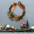 thumbnail image 1 of 12 Inch Round Wreath for Front Door Wall Hanging Ornaments Christmas Wreaths Window Decorations Artificial Vines for Home Decor Indoor Home Wall Wedding Room Decor, 1 of 6