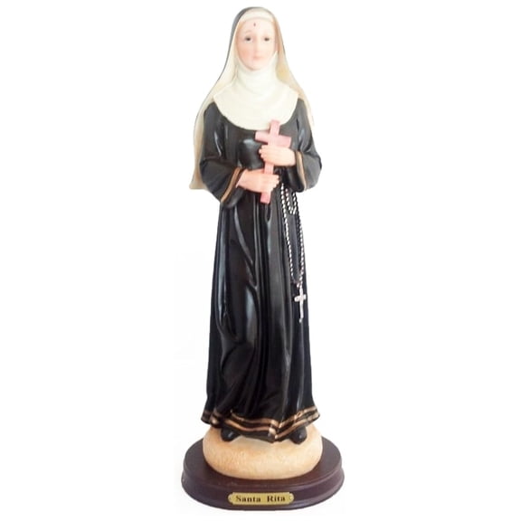 12" Inch Santa Rita Saint St Catholic Religious Figurine Figure Statue Estatua