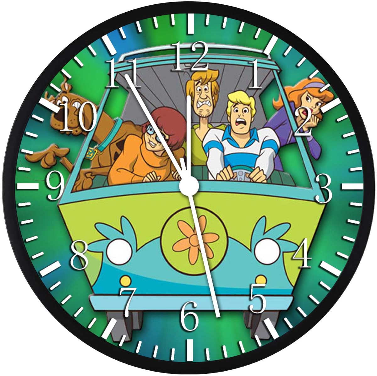12 Inch Scoob Scooby Wall Clock Non-Ticking Silent Great for Decor and Gifts G05