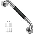 thumbnail image 1 of 12 Inch Shower Grab Bar w/ Anti Slip Rubber Grip, ZUEXT SUS304 Stainless Steel Bath Grab Bar, Bathroom Balance Bar, Wall Mount Safety Handrail Support, Handicap Injury Elderly Assist Handle, 1 of 9