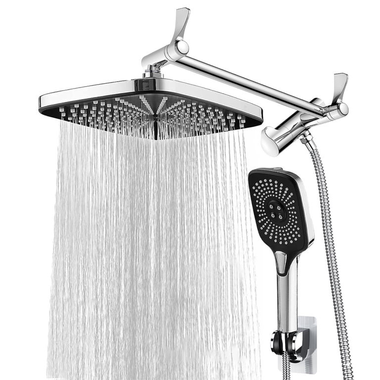 High Pressure Handheld Shower Head – 5 Spray Patterns, Round, 4.3