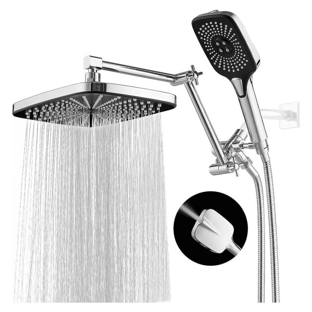 12 Inch Shower Head With Handheld, High-Pressure Rain/Rainfall Shower ...