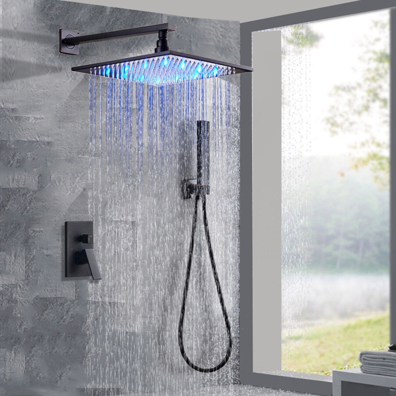 12 Inch G3/4 Shower Faucet Extension Pipe - Matte Black Copper Tube For Longer Shower Arm Reach