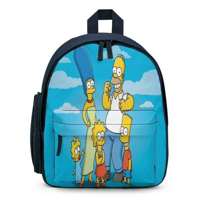 12 Inch Simpsons Mini Backpack for Boys Girls Lightweight Backpack
