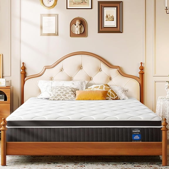 12 Inch Size Mattress in a Box, Strengthen Memory Hybrid Mattresses with Motion Isolation & , Edge Support, Medium Firm