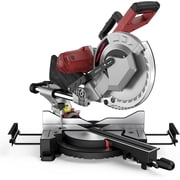Anqdy 12-Inch Dual Bevel Sliding Compound Mitre Saw 3800RPM, 15Amp Miter Saw with Extension Table, 4.2x13in Cutting Capacity