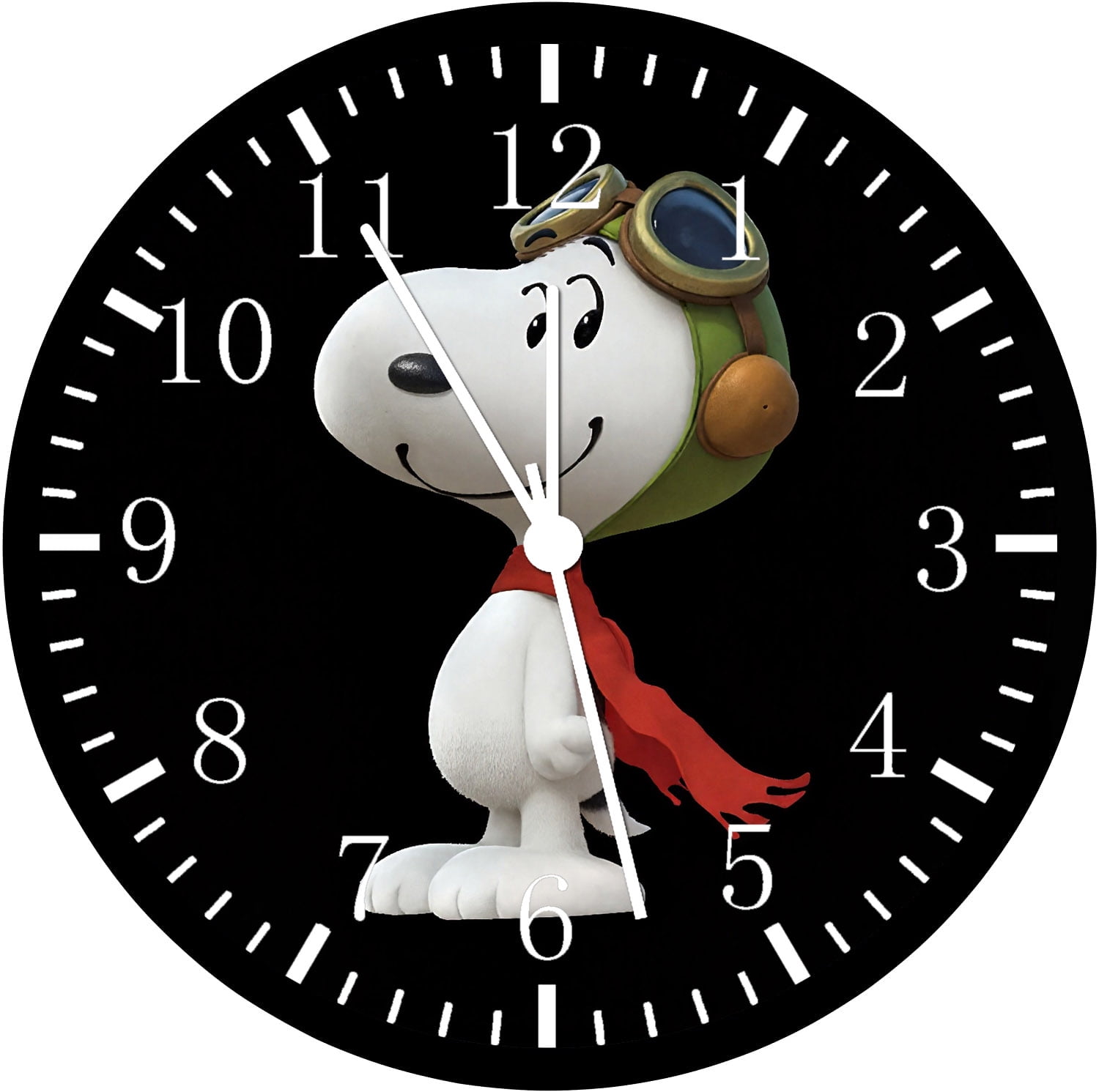 12 Inch Snoopy Wall Clock Non-Ticking Silent Great for Decor and Gifts G215