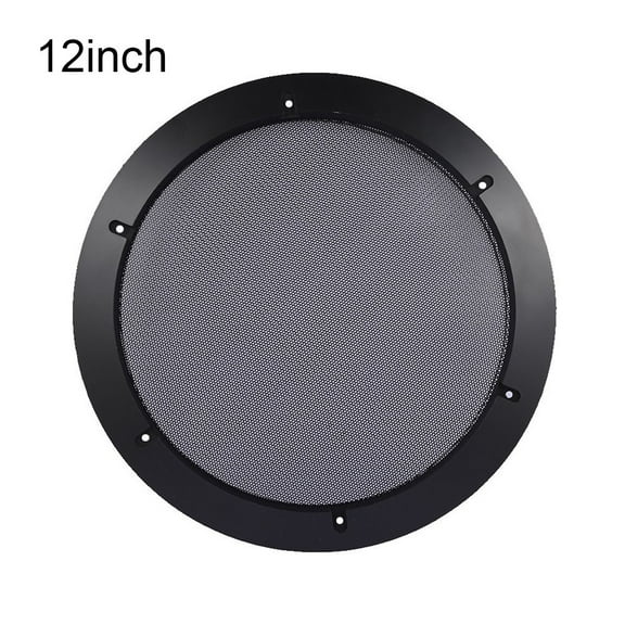 12 Inch Speaker Cover with Plastic Frame and Metal Wire Grille for Car or Home Audio Protection