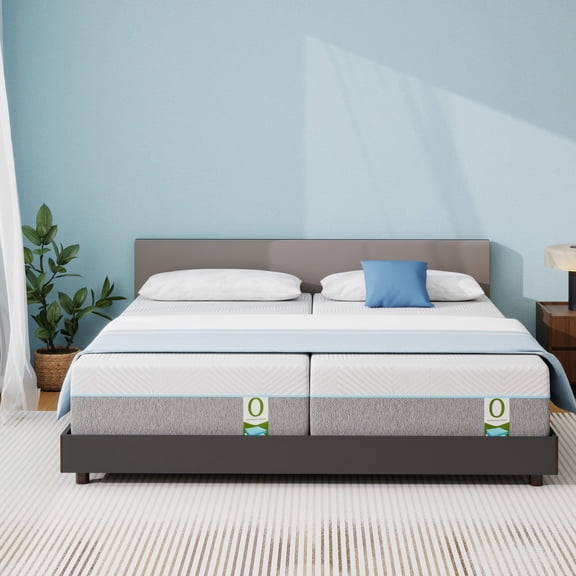 12 Inch Split King Memory Foam Mattress, Medium Firm for Back Support, Breathable & Pressure Relieving, CertiPUR-US Certified