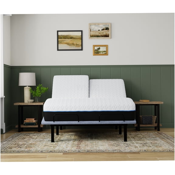 12 Inch Split Queen Memory Foam Mattress, Cooling Gel & Copper Infused, CertiPUR-US Certified, Medium Firm, Motion Isolation, Bed in a Box