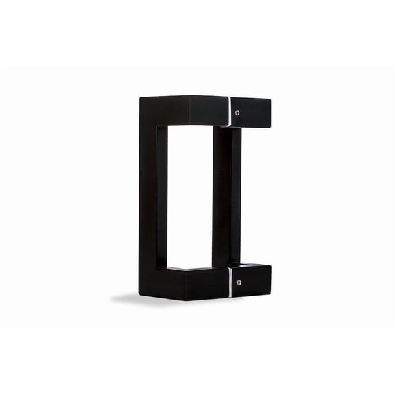 12 Inch Stainless Steel Offset Matte Black Door Handles, Modern Handle Pulls for Exterior Interior Sliding Door Hardware Home Commercial Glass Doors Wooden Barn Entrance Handle, 1 Foot Rectangle Bar