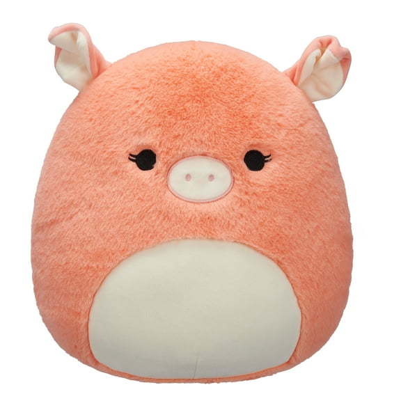 Squishmallows FuzzAMallow Official 12 inch Petra the Peach Pig - Child's Ultra Soft Plush Toy