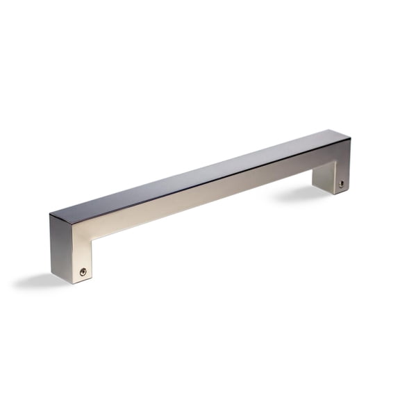 12 Inch Stainless Steel Front Door Handle Chrome Mirror Polished Finish, External Modern Door Handle Pull for Commercial Glass Fiberglass Doors Sliding Wooden Barn Doors, Rectangular Shape Bar