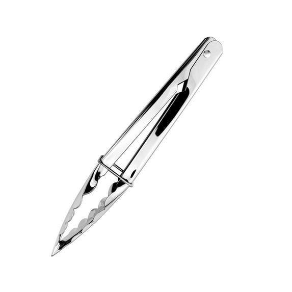 12-Inch Stainless Steel Kitchen Tongs with Wooden Handle Scalloped Edges for BBQ,Grilling & Cooking Heat- Up to 484°F Compact Locking & Hanging Hook Dishwasher Safe