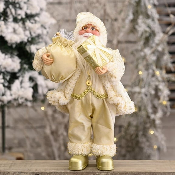 12" Inch Standing Santa Claus Christmas Figurine Figure Decoration