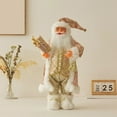 thumbnail image 1 of 12 Inch Standing Santa Claus Doll Christmas Decoration Figurine with Gift Bag and Star Staff for Home Holiday Decor Tabletop Display, 1 of 6