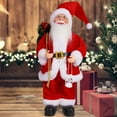 thumbnail image 1 of 12-Inch Standing Santa Figurine, Window and Tabletop Décor for Charming Holiday Vignettes and Storefront Displays, 1 of 3
