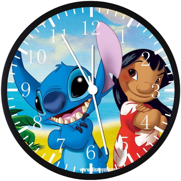 12 Inch Stitch Wall Clock Non-Ticking Silent Great for Decor and Gifts E155