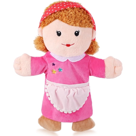 12 Inch Style A Individual Mom Plush Hand Puppet, Premium Soft Fabric, Classroom Story Accessory & Kids Holiday Surprise Gift