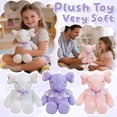 thumbnail image 1 of 12-Inch Super Soft Plush Stuffed Animal Doll, Cute Cartoon Style with Ribbon Decoration, Fluffy Cuddly Companion for Snuggling, Playing and Bedroom Decor, Perfect for Family, Adult, 1 of 7