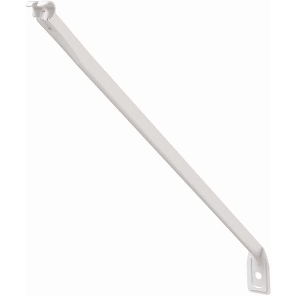 12-Inch Support Brackets for Wire Shelving 2-Pack, White
