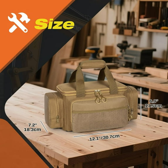 12-Inch Tactical Tool Bag with 20 Pockets, Organizer for Gardener, Technician, Electrician