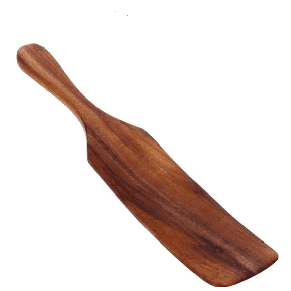 12 Inch Teak Wood Spatula for Cooking Kitchen Utensil Scraper Spurtle Kitchen Tools Flat Wooden Egg Flipper Spatulas Turner Cooking Spoon Bamboo Spatula Turner Cast Iron Sourdough Stirrer