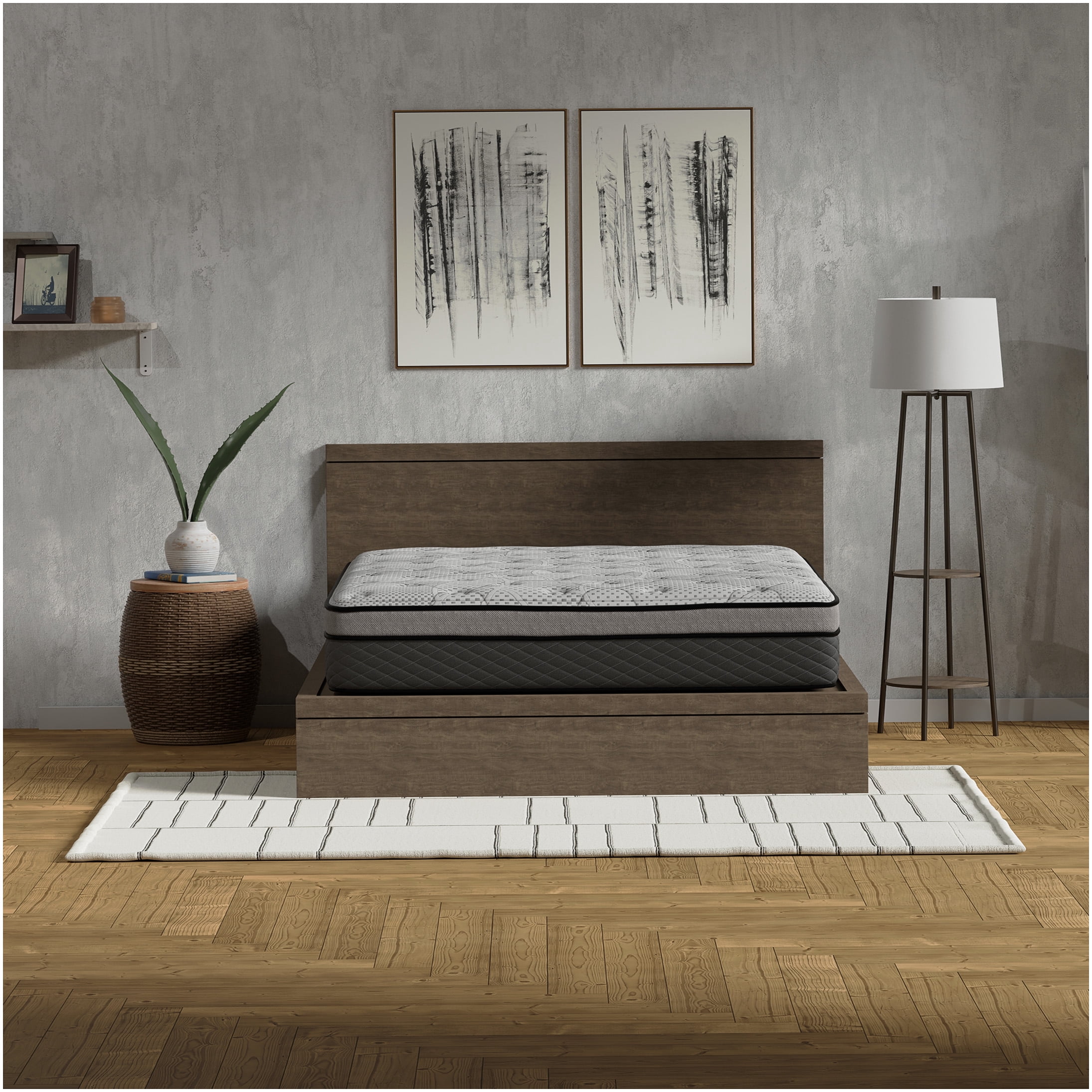 12 Inch Twin Hybrid Mattress, Medium Firm Gel Memory Foam & Pocket Innerspring for Cool Sleep & Motion Isolation, CertiPUR-US Certified, Fiberglass-Free