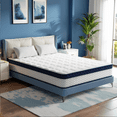 thumbnail image 1 of 12 Inch Twin Hybrid Mattress - Medium Firm with Pocketed Coils - Compressed in a Box - Fiberglass-Free for Safe & Comfortable Sleep, 1 of 8