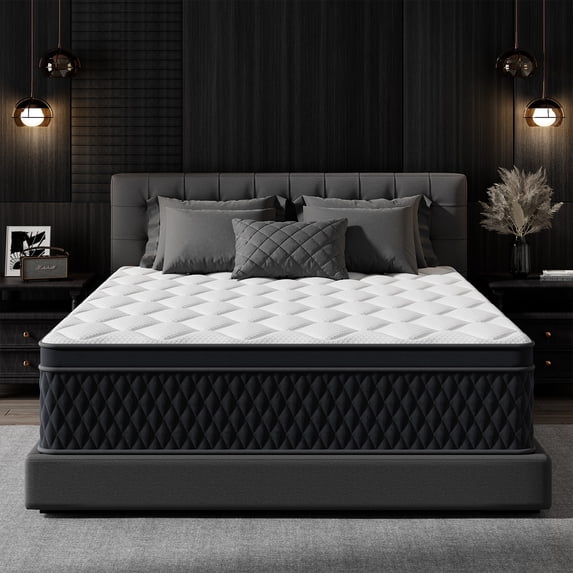12 Inch Twin Mattress in a Box, Memory Foam Hybrid Mattress with Individually Pocketed Springs for Isolate Motion, Pressure Relief, CertiPUR-US Certified